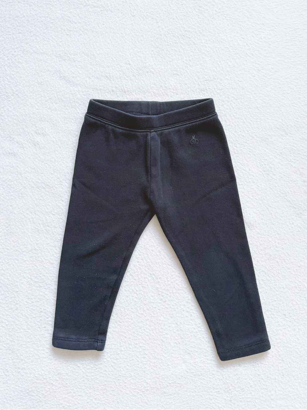 3/$30 Gap Solid Black Stretch Cotton Knit Leggings Pants Branded Brannan Bear 2T